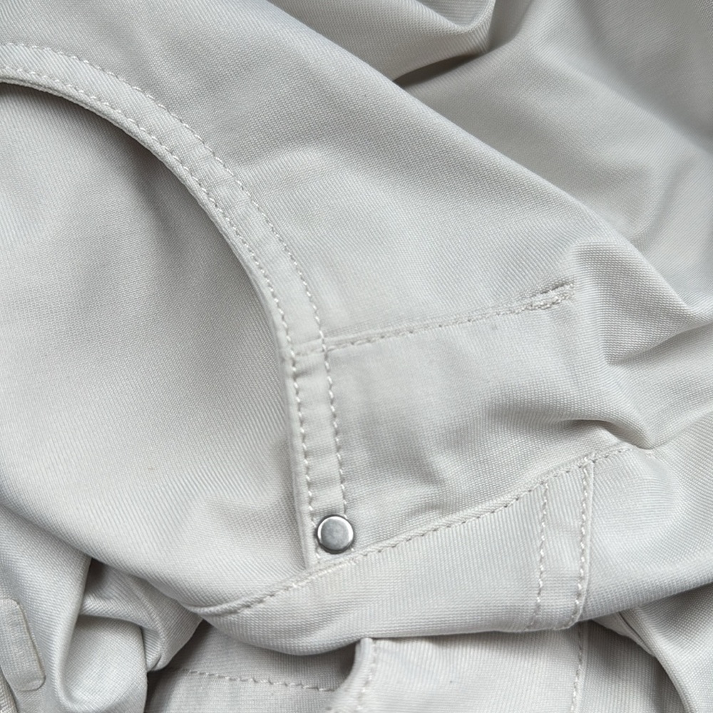 Lululemon City Sleek 5 Pocket Wide Leg High Rise 7/8 Length Pants 29 white opal - Picture 2 of 7